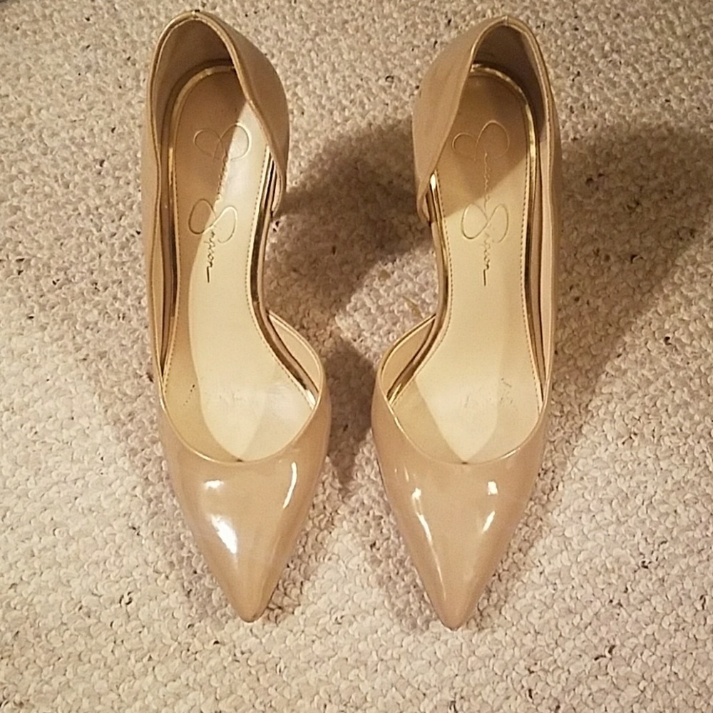 Jessica Simpson Claudette Nude Pump